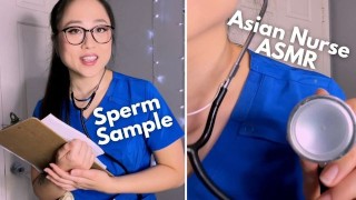 Sexy Nurse Gets Cum Sample from Big Black Cock -ASMR