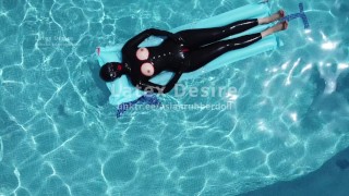 Latex vacation in the pool Teaser