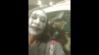 Getting naked and fucked in a field by I guy met at a Halloween party!