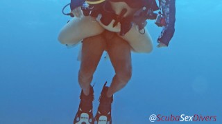 We take her bikini bottom off for some fun at the bottom of the sea!