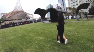 Asian Girl Visits Melbourne to Ride a Big Cock - TWOSETDUET