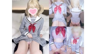 🩷【aliceholic13】School Uniform Cosplay　Fair-Skinned Petite Cosplayer Picked Up on the Street & Fucke