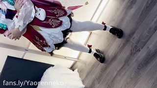 Hyacine blowjob cosplay - Honkai Star Rail