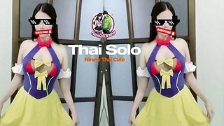 SNOW WHITE Solo Fuck a dildo 4K NiNew Thai Cute
