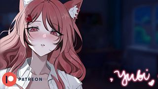 [ASMR]Brushing Your Roommate's Tail But..She Gets To Rest On Your Chest | F4A Roleplay