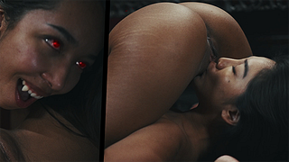 Black Vampire Lesbian - Lia Lin Preys on 18 Year Old Asian Girl Bunny Brownie