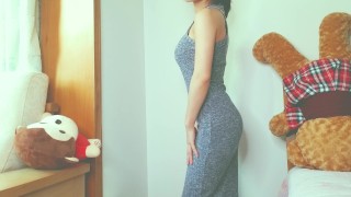 The last time to wear summer clothes changing online小姐姐在线换装 污老师炎炎