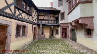 public masturbation exhib at the christmas market